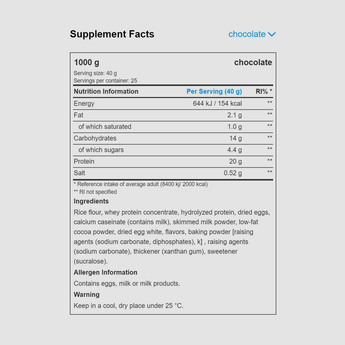 Protein Pancake powder | 1000 g
