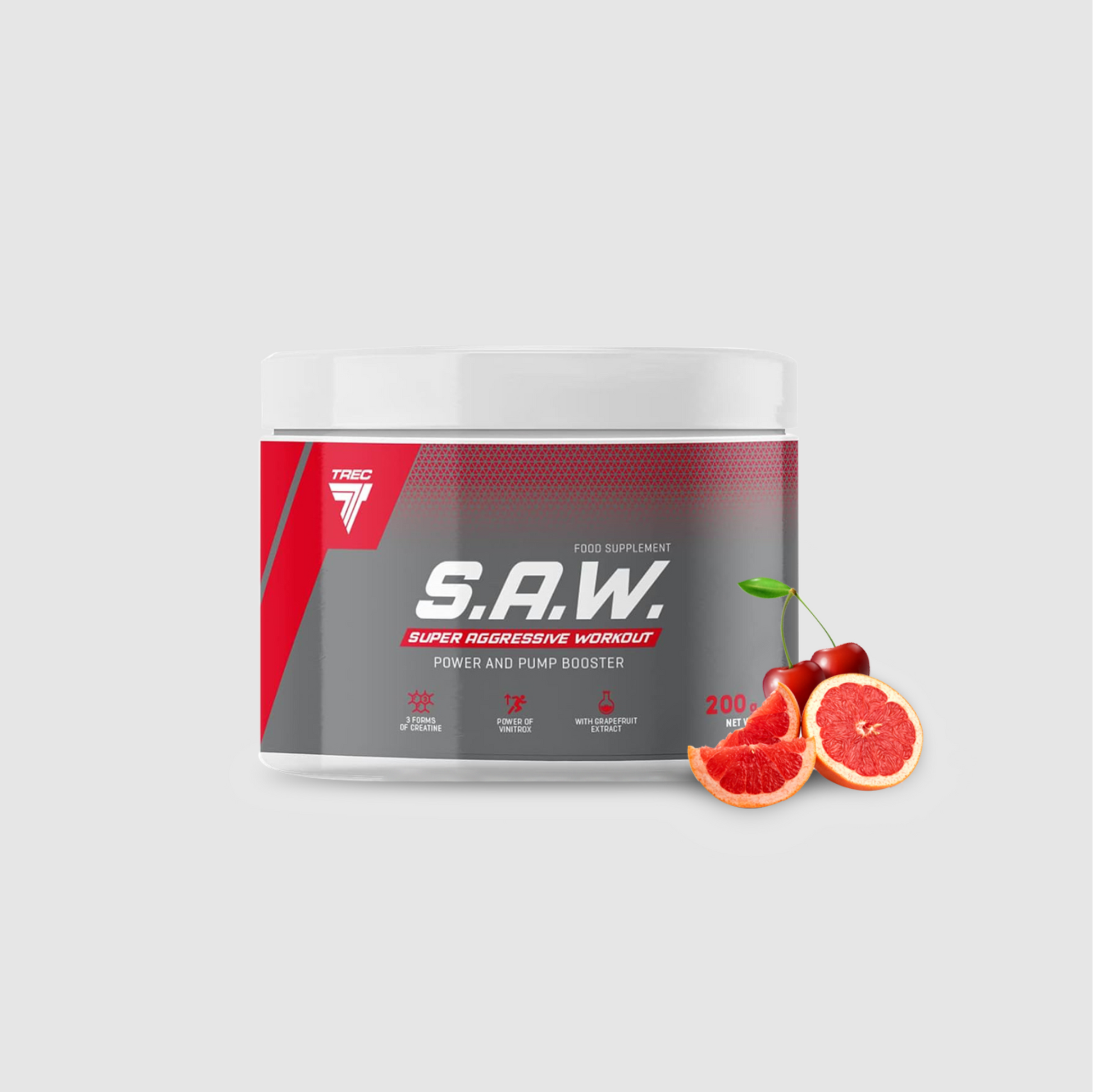 TREC NUTRITION S.A.W. Pre-Workout POWDER | 200g by TREC - Premium ENERGY BOOSTERS available at Qimia Nutrition UAE