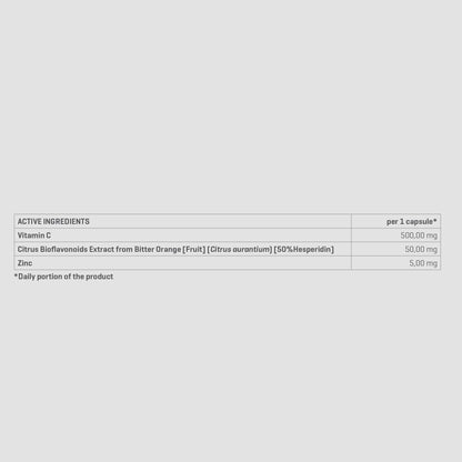 VIT. C STRONG 500 | 100 CAPS - QIMIA NUTRITION
